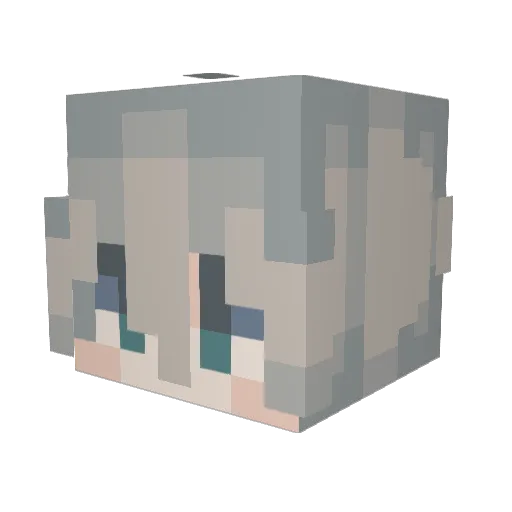 aylihu Minecraft avatar head, 3D render