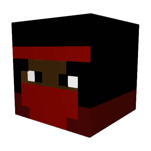 aym1p Minecraft avatar head, 3D render