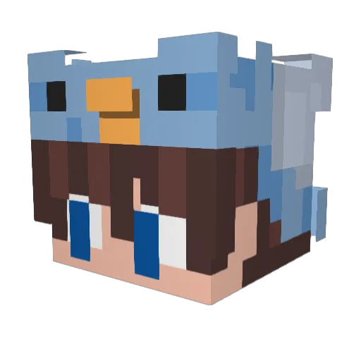 ayman_god_play Minecraft avatar head, 3D render