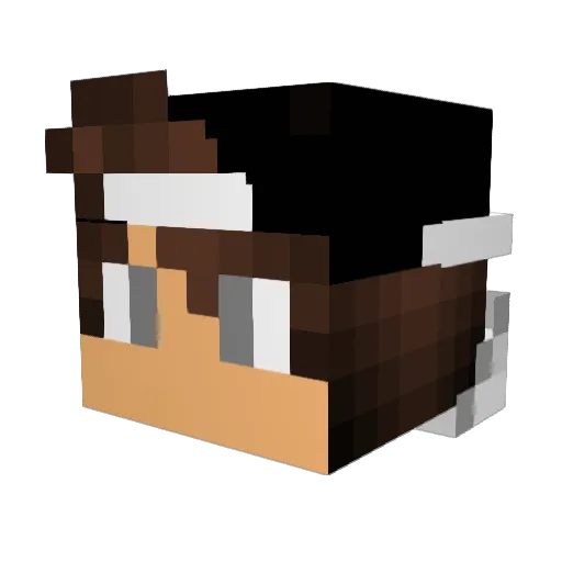 aymenus Minecraft avatar head, 3D render
