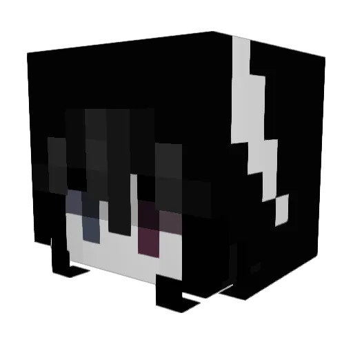 aymfie Minecraft avatar head, 3D render