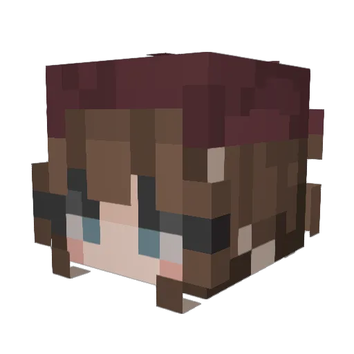 aymso0 Minecraft avatar head, 3D render