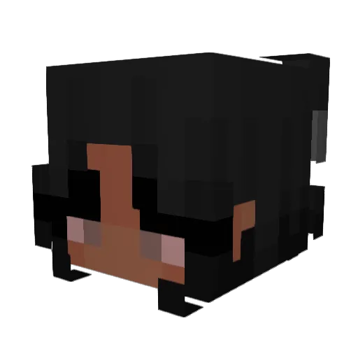 aynariss Minecraft avatar head, 3D render