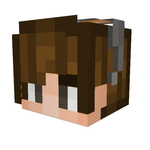 aynenknkk Minecraft avatar head, 3D render