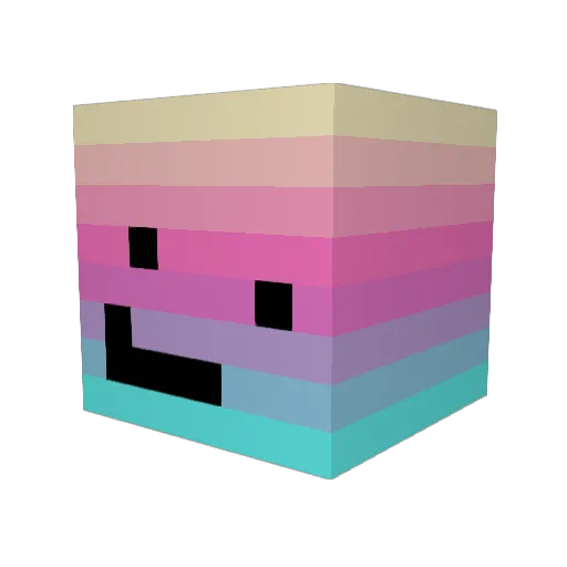 ayofenny Minecraft avatar head, 3D render