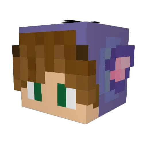 ayoitscolton Minecraft avatar head, 3D render