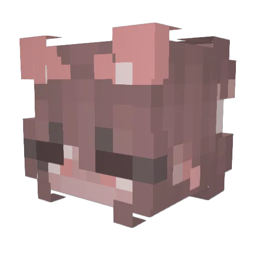 ayoitsnat Minecraft avatar head, 3D render