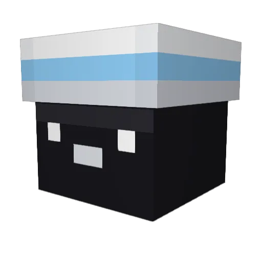 ayoloser Minecraft avatar head, 3D render