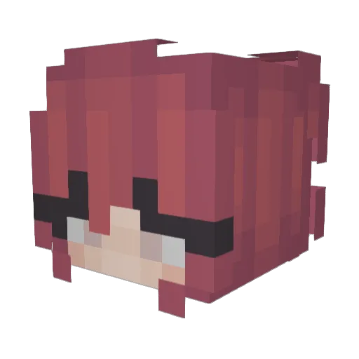 ayooitzaccio Minecraft avatar head, 3D render