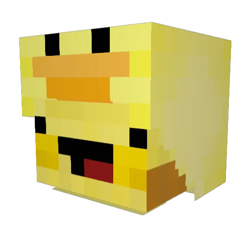 ayothepizza Minecraft avatar head, 3D render