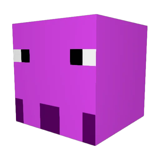 ayouk Minecraft avatar head, 3D render