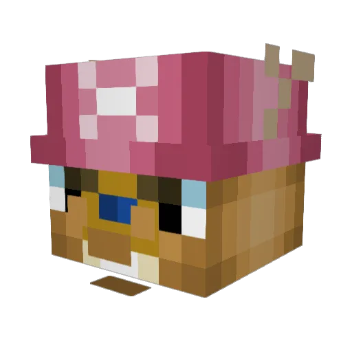 ayoungtoast Minecraft avatar head, 3D render