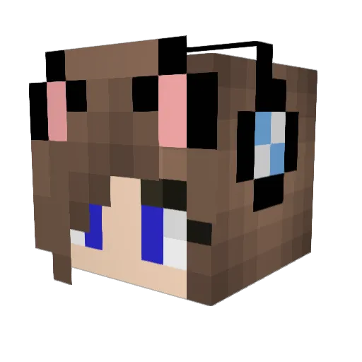 aypisse Minecraft avatar head, 3D render