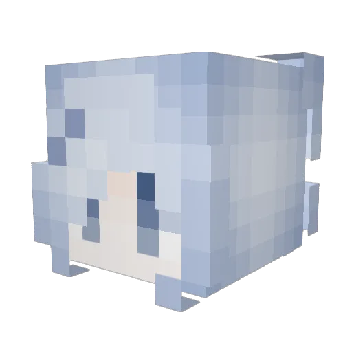 ayrisa Minecraft avatar head, 3D render