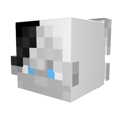 aysebekir Minecraft avatar head, 3D render