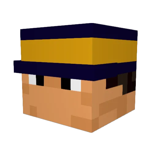 ayt2600 Minecraft avatar head, 3D render