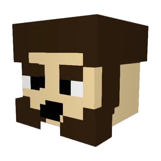 aytano Minecraft avatar head, 3D render