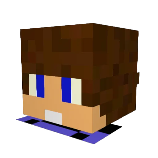 aythamy Minecraft avatar head, 3D render