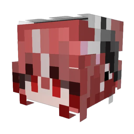 ayu017 Minecraft avatar head, 3D render