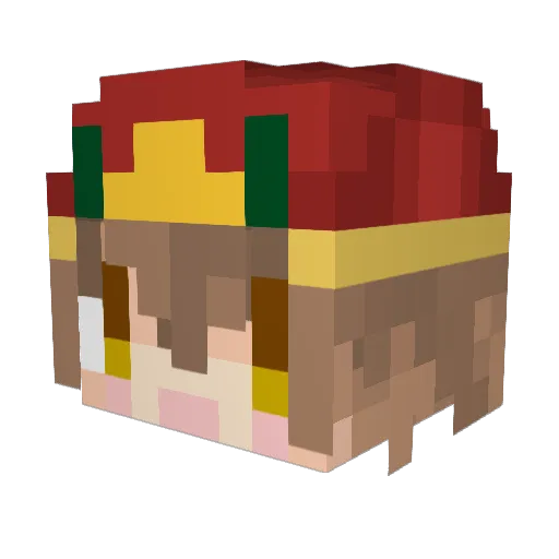ayumu776 Minecraft avatar head, 3D render