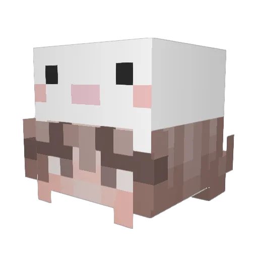 ayupsophia Minecraft avatar head, 3D render