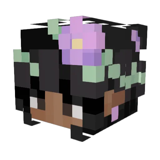 ayyotical Minecraft avatar head, 3D render