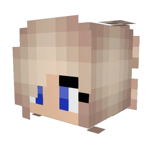 ayyyal3xa Minecraft avatar head, 3D render