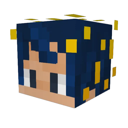 ayyyy Minecraft avatar head, 3D render