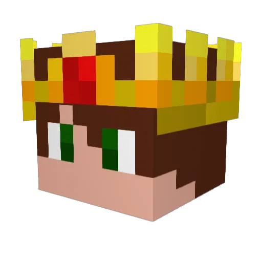 az90123u Minecraft avatar head, 3D render