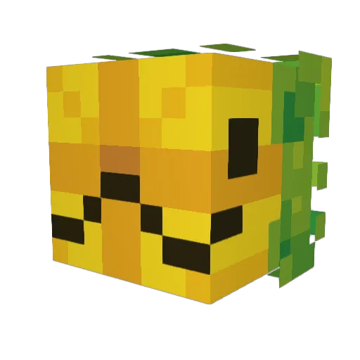 azAZs Minecraft avatar head, 3D render