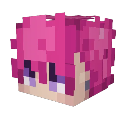 az_aka Minecraft avatar head, 3D render