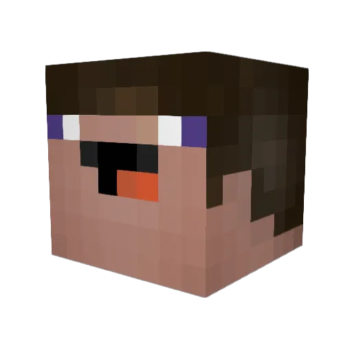 aza787 Minecraft avatar head, 3D render