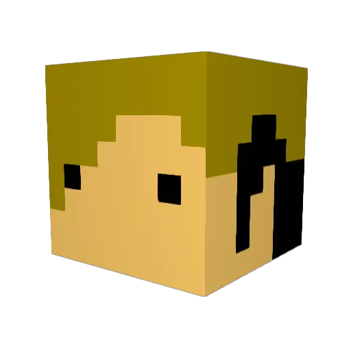 azabz52246 Minecraft avatar head, 3D render