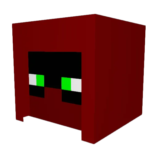azachary Minecraft avatar head, 3D render