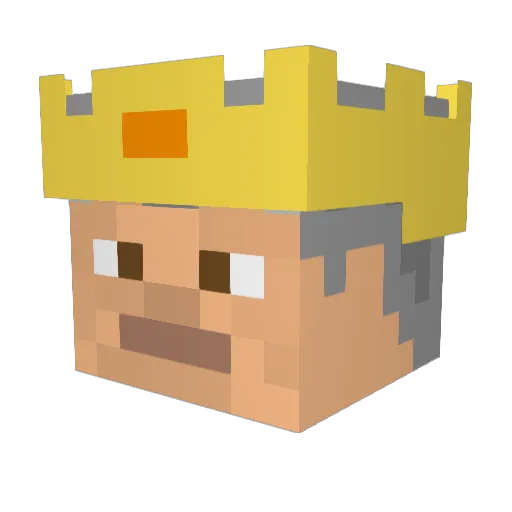 azaki12 Minecraft avatar head, 3D render