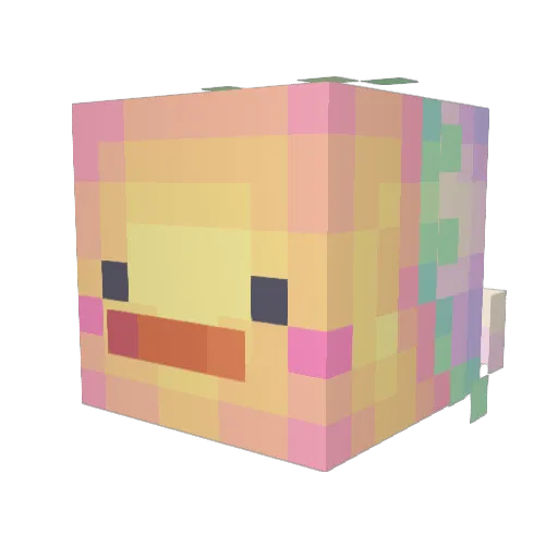 azami0109 Minecraft avatar head, 3D render