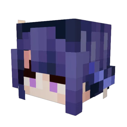 azaurixd Minecraft avatar head, 3D render