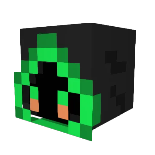azazeew Minecraft avatar head, 3D render