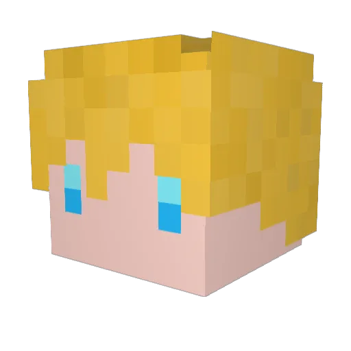 azazel20 Minecraft avatar head, 3D render