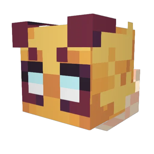 azazelbuzz Minecraft avatar head, 3D render
