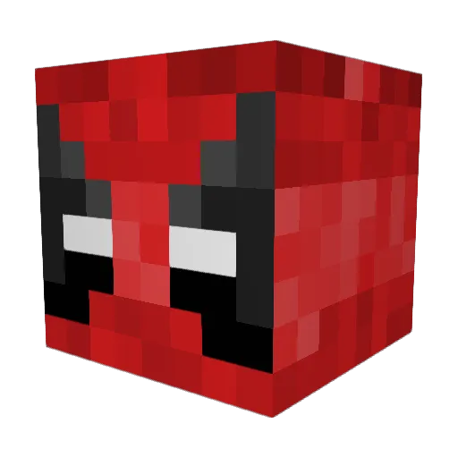 azazelpy Minecraft avatar head, 3D render