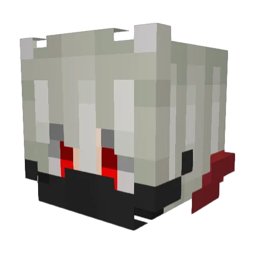 azeax Minecraft avatar head, 3D render