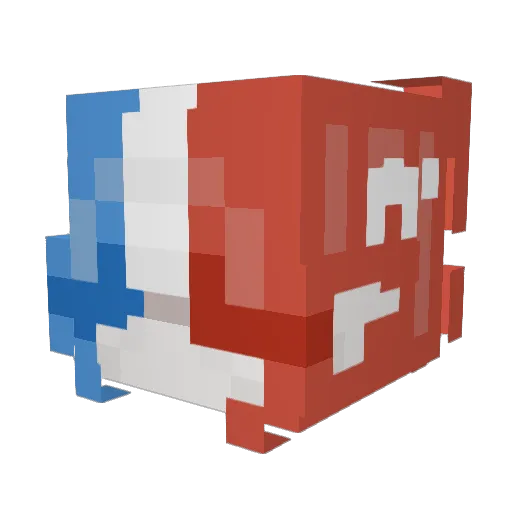 azertix_mtg Minecraft avatar head, 3D render