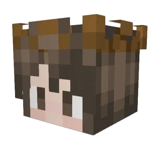 azfanaticYT Minecraft avatar head, 3D render