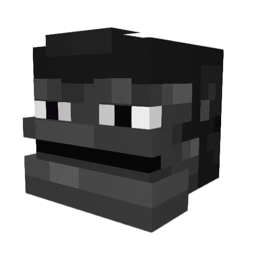 azgn Minecraft avatar head, 3D render