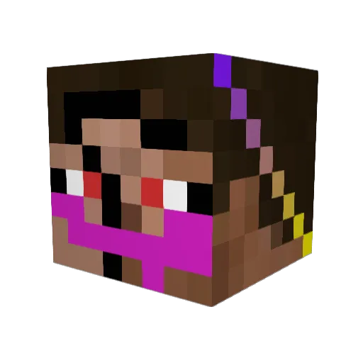 azhi1022 Minecraft avatar head, 3D render