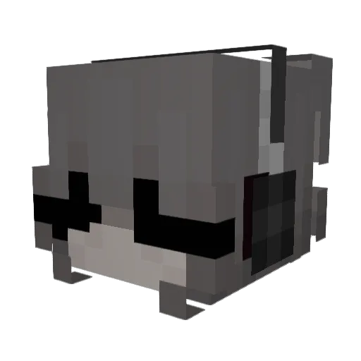 aziatik Minecraft avatar head, 3D render