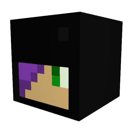 azizhamood Minecraft avatar head, 3D render