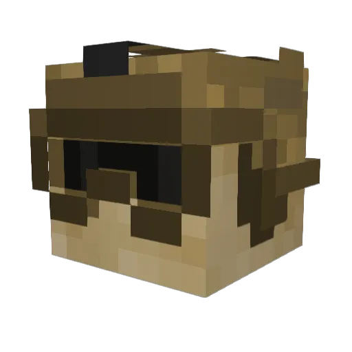 azizx__ Minecraft avatar head, 3D render