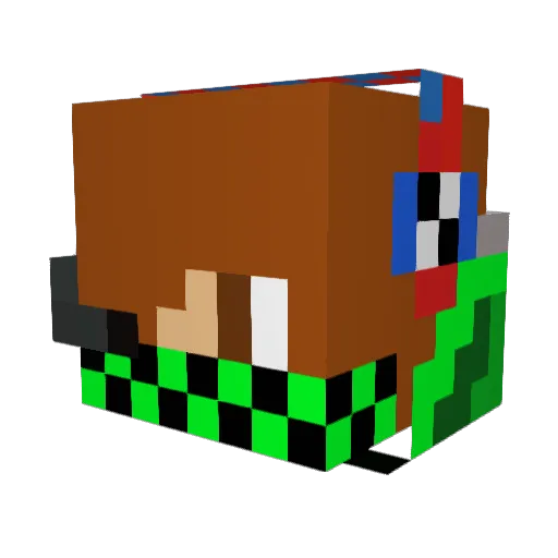 azjake2003 Minecraft avatar head, 3D render